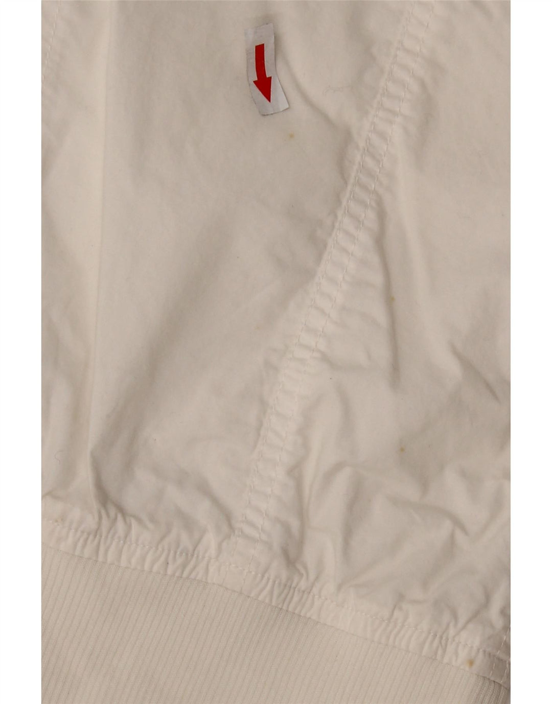 Sergio Tacchini Veste Bomber Courte Femme UK 10 Petit Polyester Blanc
