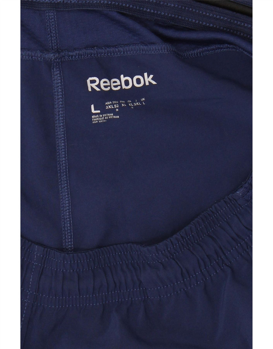 REEBOK Short de sport homme grand bleu marine polyester