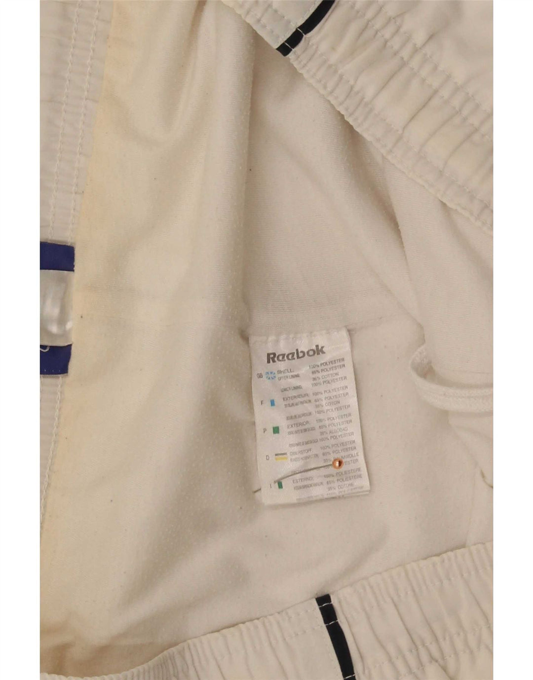 Reebok Bermuda Sport Short Homme Blanc Petit Polyester
