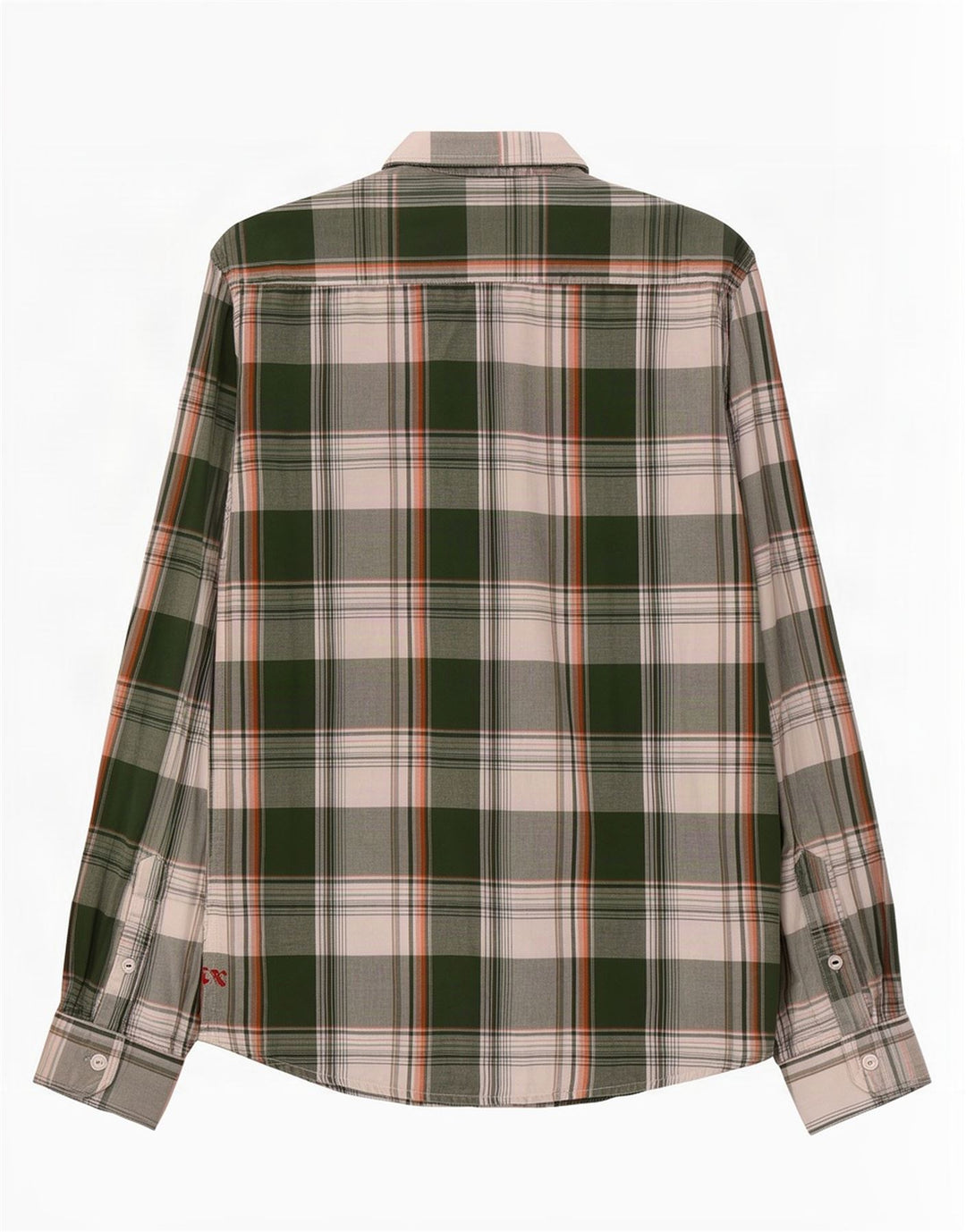 Jack & Jones Chemise en flanelle pour homme en coton à carreaux verts