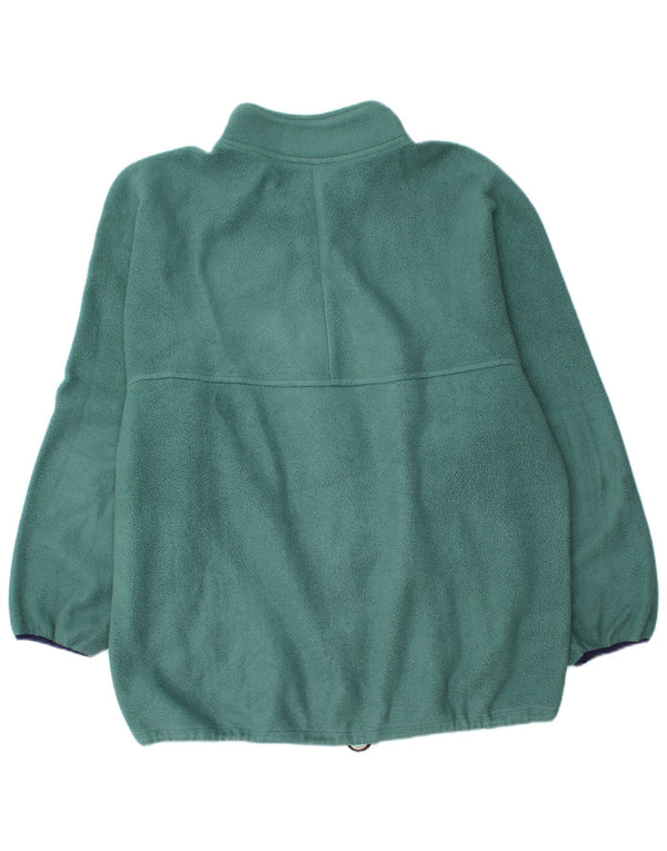 Vintage Mens Fleece Jacket UK 40 Large Green