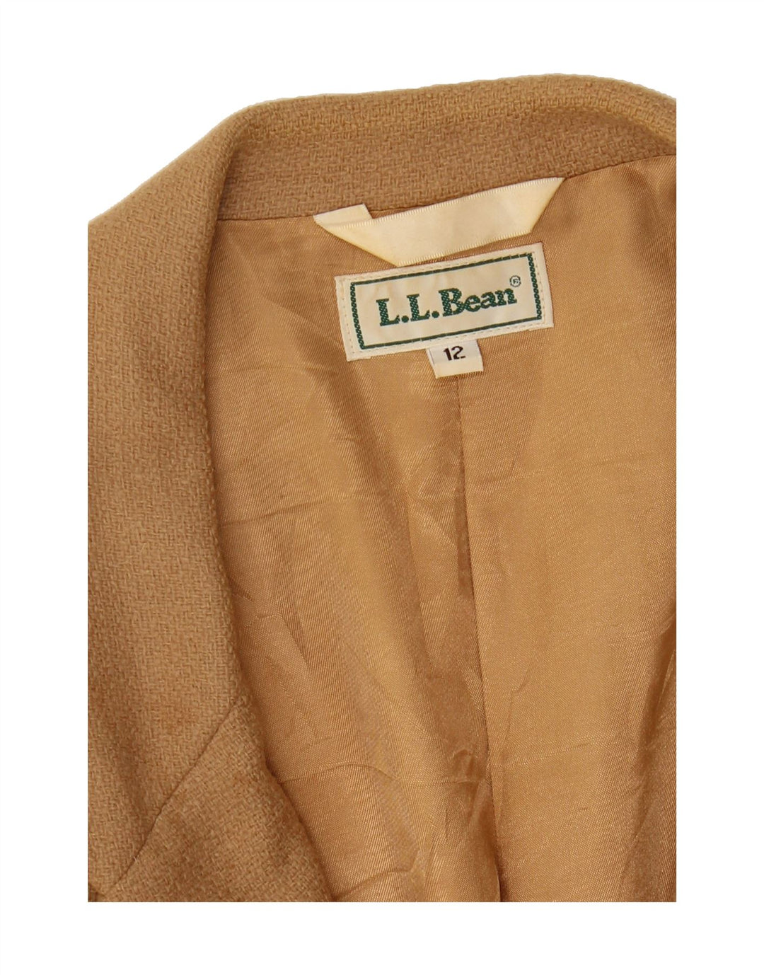 L.L.BEAN Womens 2 Button Blazer Jacket US 12 Large Brown Vintage L.L.Bean and Second-Hand L.L.Bean from Messina Hembry 