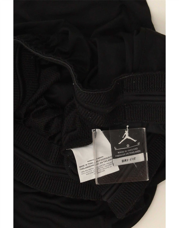 Jordan Short de sport Dri Fit pour homme Taille L en polyester color block noir