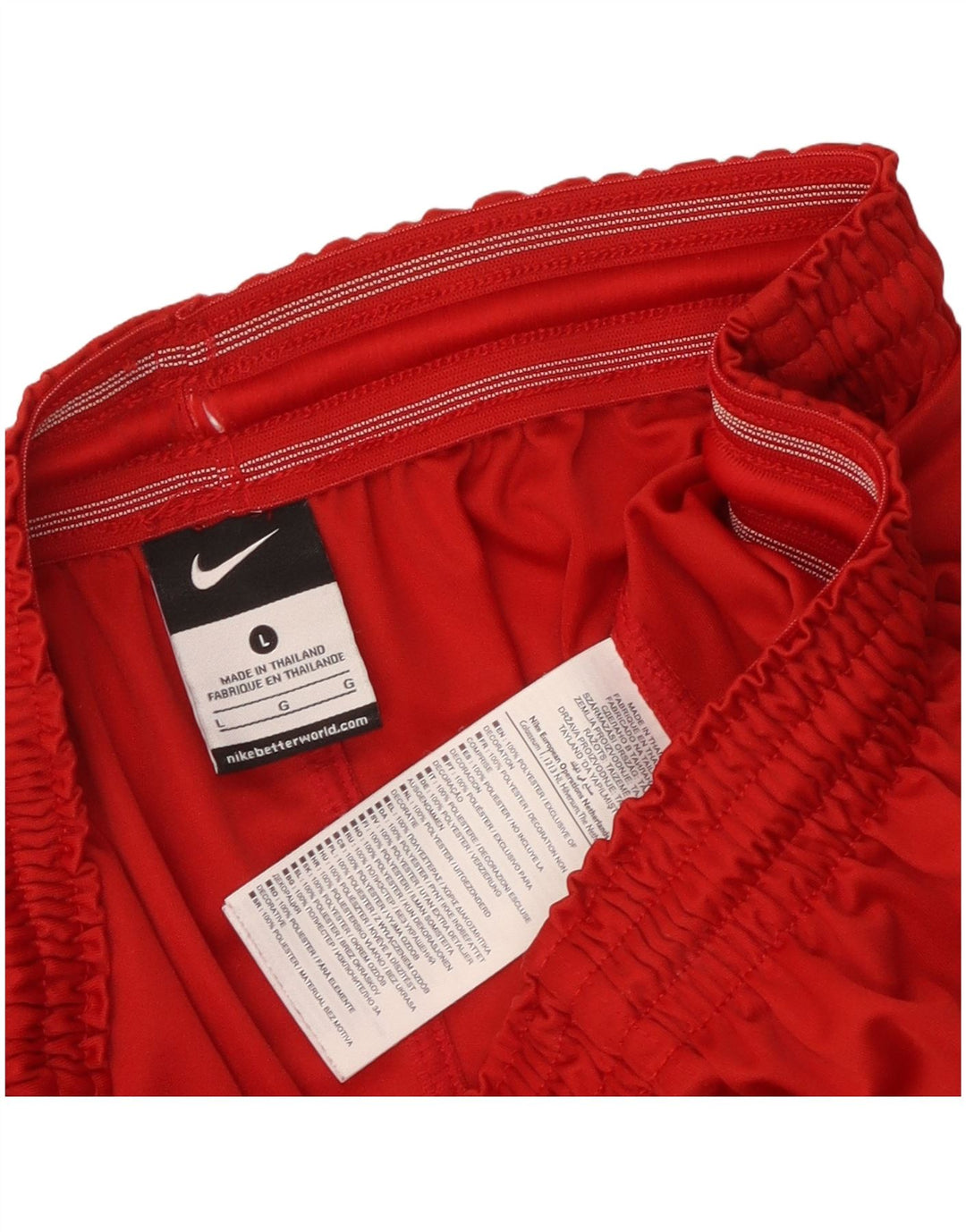 Short de sport Nike pour hommes, grand, rouge, polyester