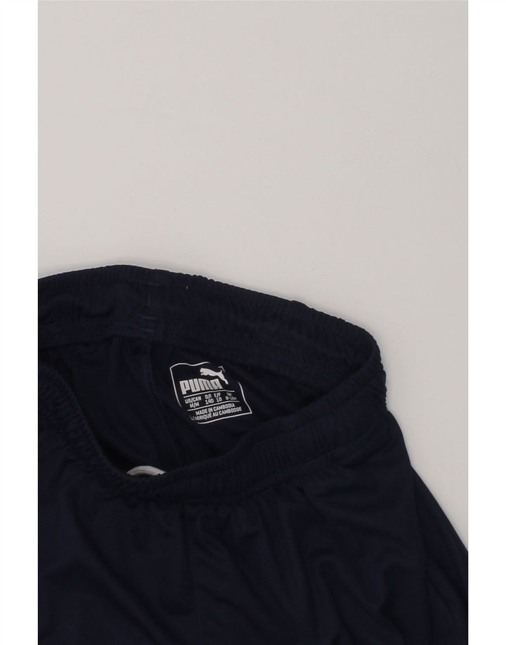 PUMA Boys Sport Shorts 9-10 Years Navy Blue Polyester | Vintage Puma | Thrift | Second-Hand Puma | Used Clothing | Messina Hembry 