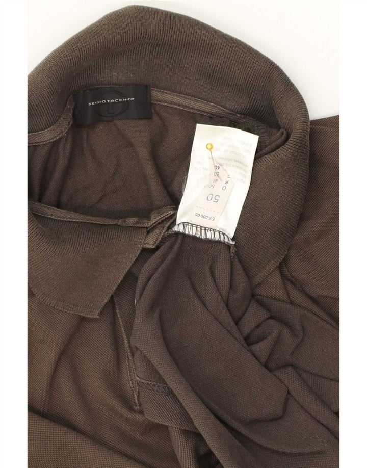 Sergio Tacchini Polo Homme IT 50 Coton Marron Moyen