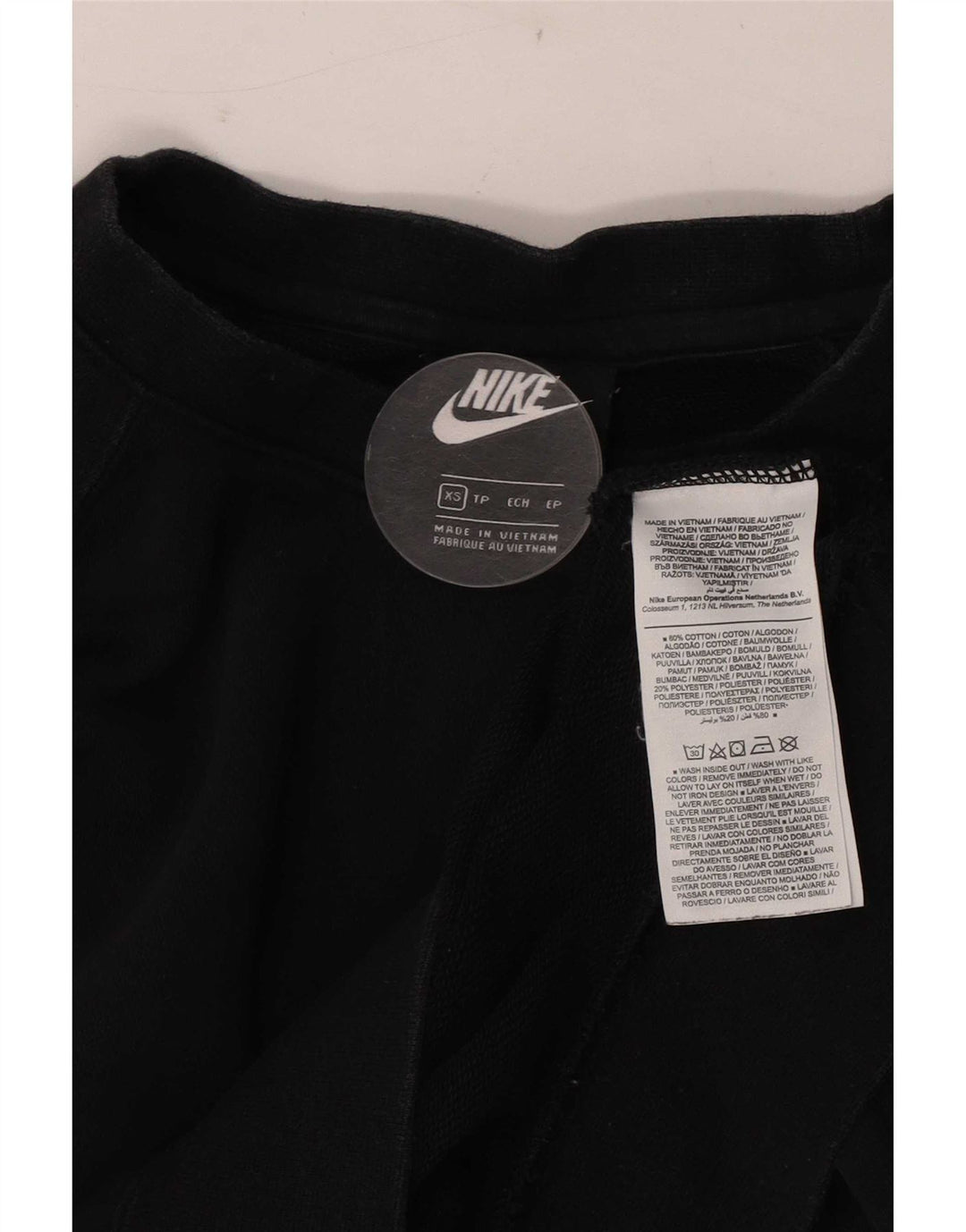 Nike Sweat-shirt graphique pour homme XS en coton noir