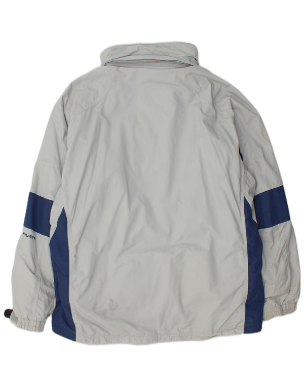 Columbia Veste coupe-vent pour homme UK 40 Large Bleu Colorblock Nylon