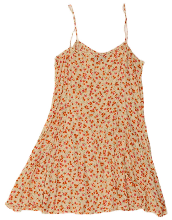 Onyx Robe d'été pour femme UK 4 XS Beige Floral