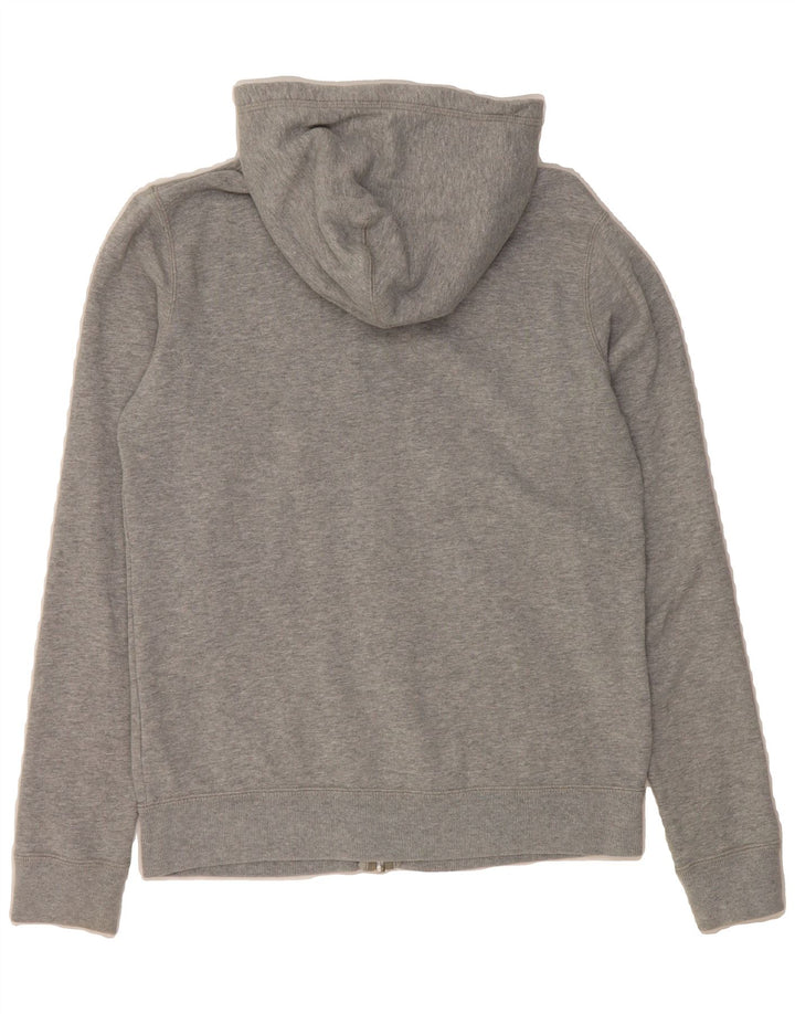 NIKE Womens Zip Hoodie Sweater UK 14 Medium Grey Cotton Vintage Nike and Second-Hand Nike from Messina Hembry 