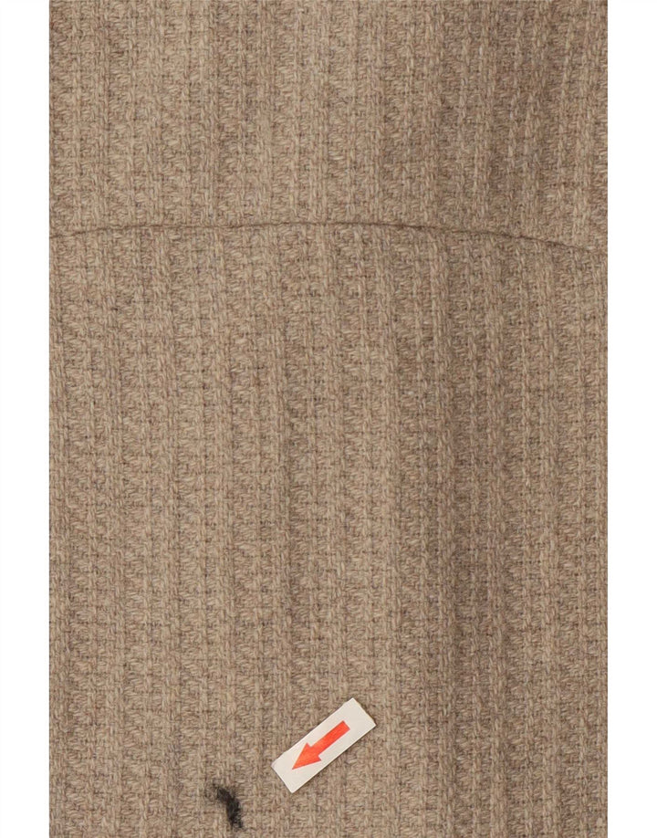 Oasis Manteau ouvert surdimensionné pour femme UK 10 Petite laine beige