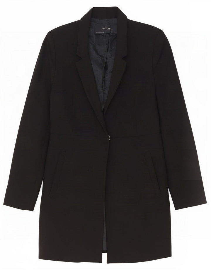 Zara Femme Pardessus UK 6 XS Noir Polyester