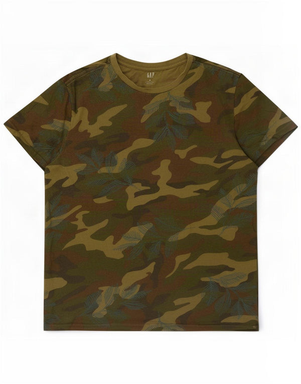 Gap T-Shirt Homme Kaki Moyen Camouflage Coton