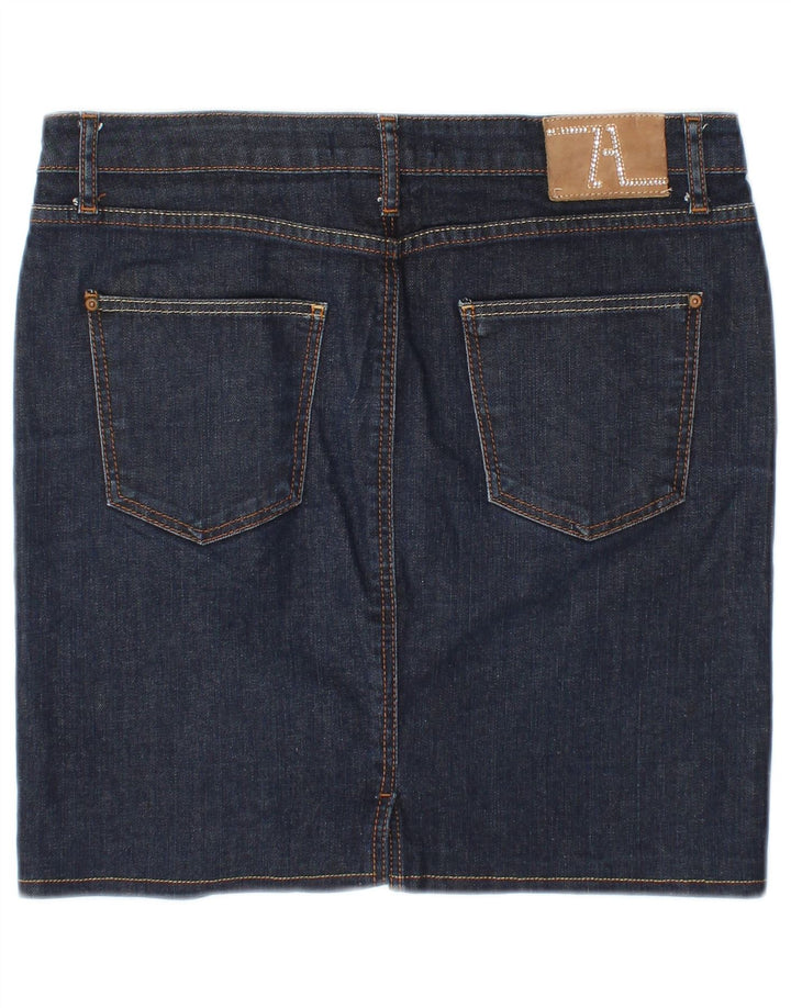 Jupe en jean femme ZARA EU 38 Small W28 bleu marine