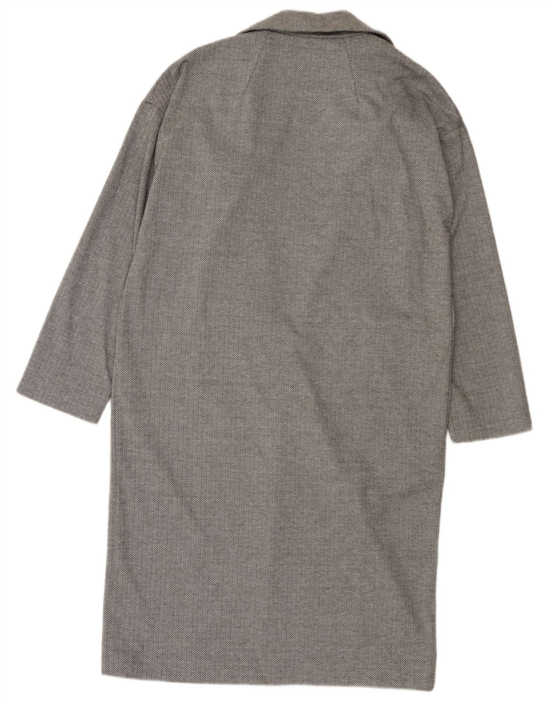 Topshop Pardessus surdimensionné ouvert pour femme UK 10 Petit chevron gris