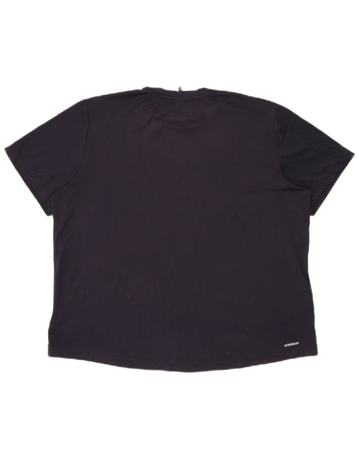 ADIDAS Homme Aeroready T-Shirt Top XL Bleu Marine Polyester