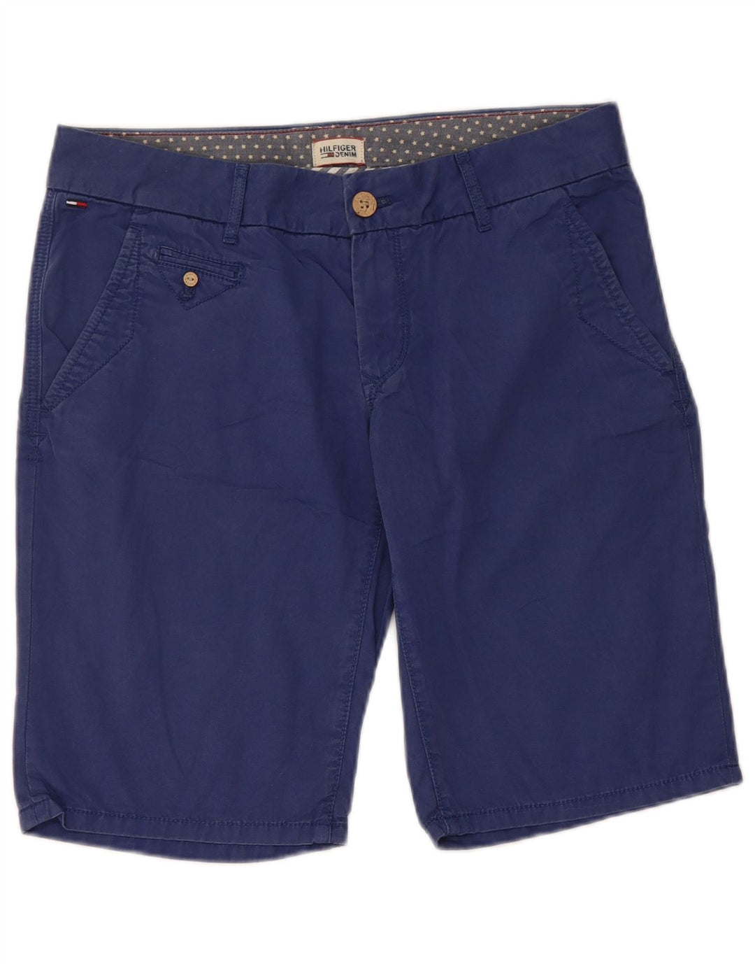 Tommy Hilfiger Short Chino Femme W28 Bleu Moyen Coton