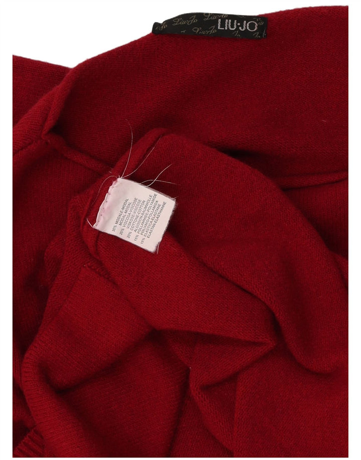 Liu Jo Robe Pull Femme UK 42 Moyen Rouge Modal
