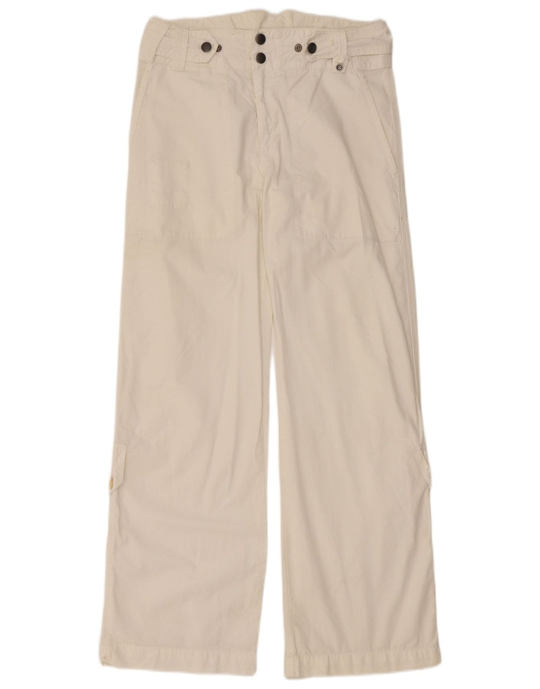 DIESEL Pantalon Chino Coupe Ample Femme W28 L31 Coton Blanc