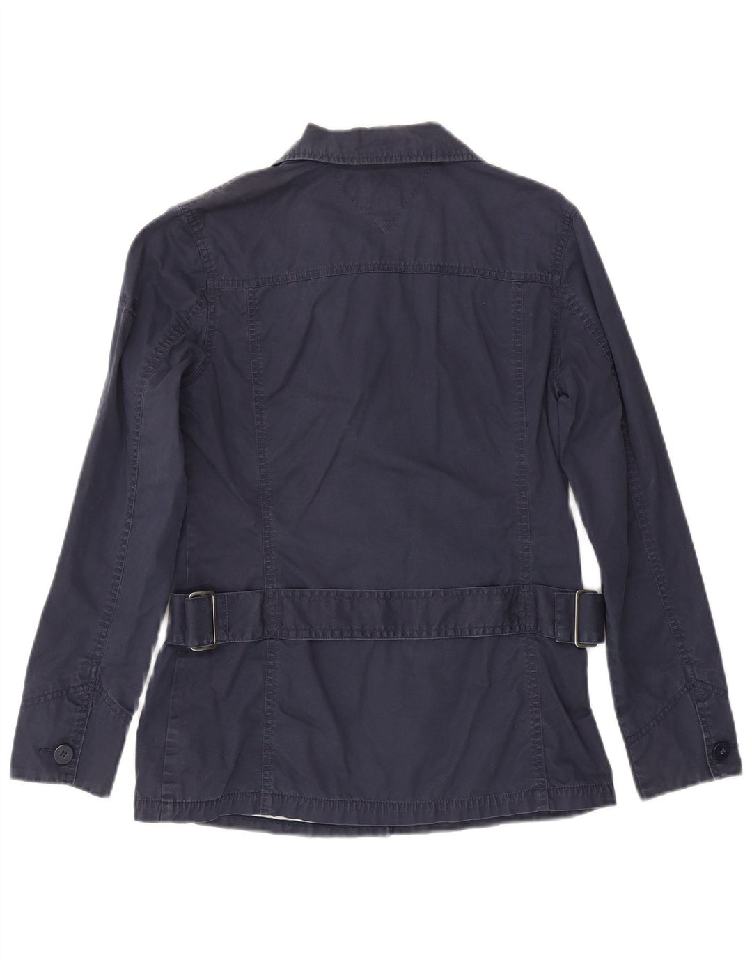 Tommy Hilfiger Veste militaire pour femme UK 14 Bleu marine moyen Coton