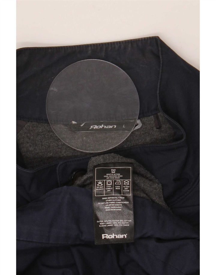 Rohan Veste Bomber Homme UK 40 Large Bleu Marine Polyester