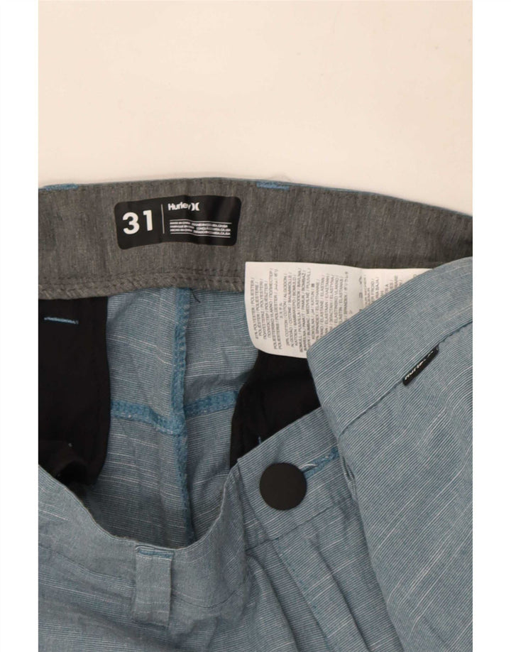 Hurley Short Chino Homme W31 Bleu Moyen Moucheté Polyester