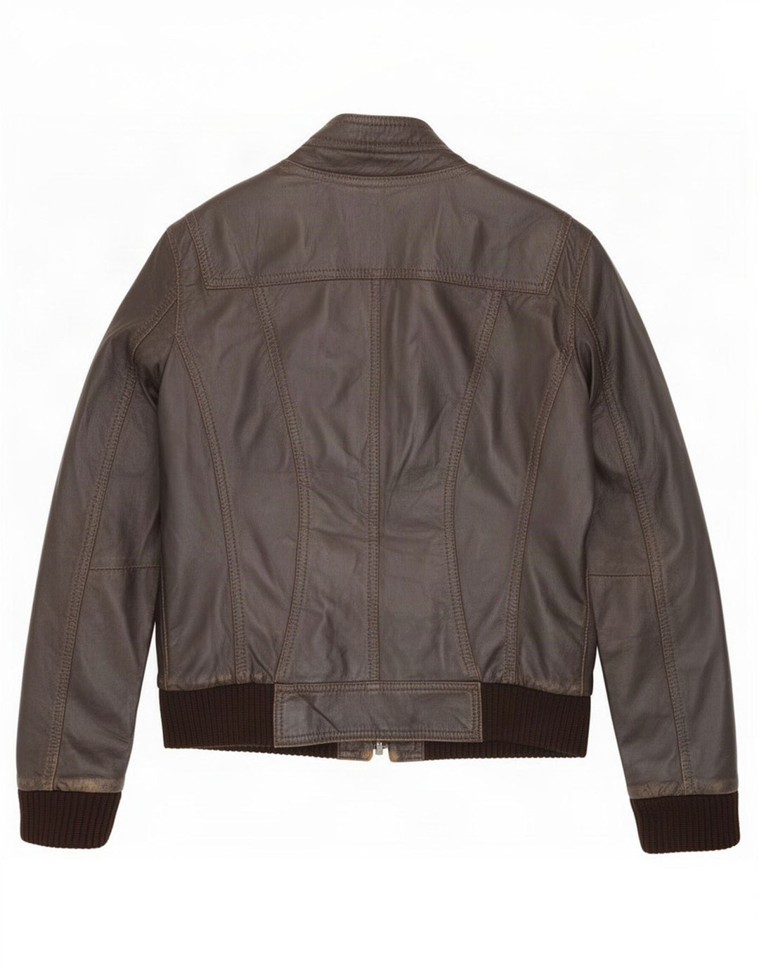 veste en cuir bomber homme vintage IT 48 Marron moyen