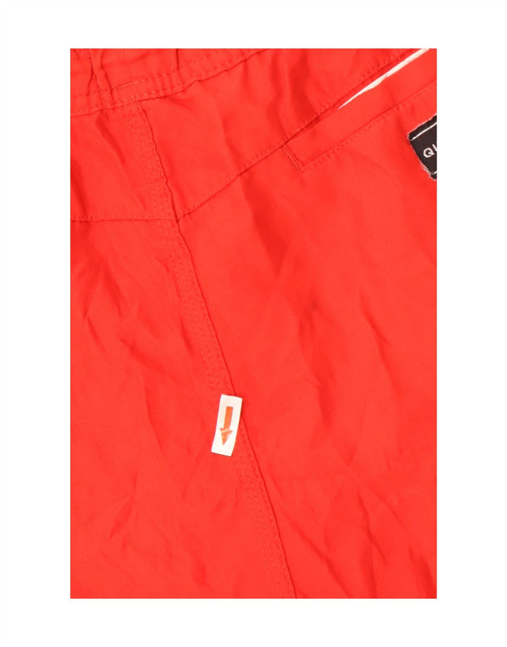 Quiksilver Short de sport homme grand rouge polyester