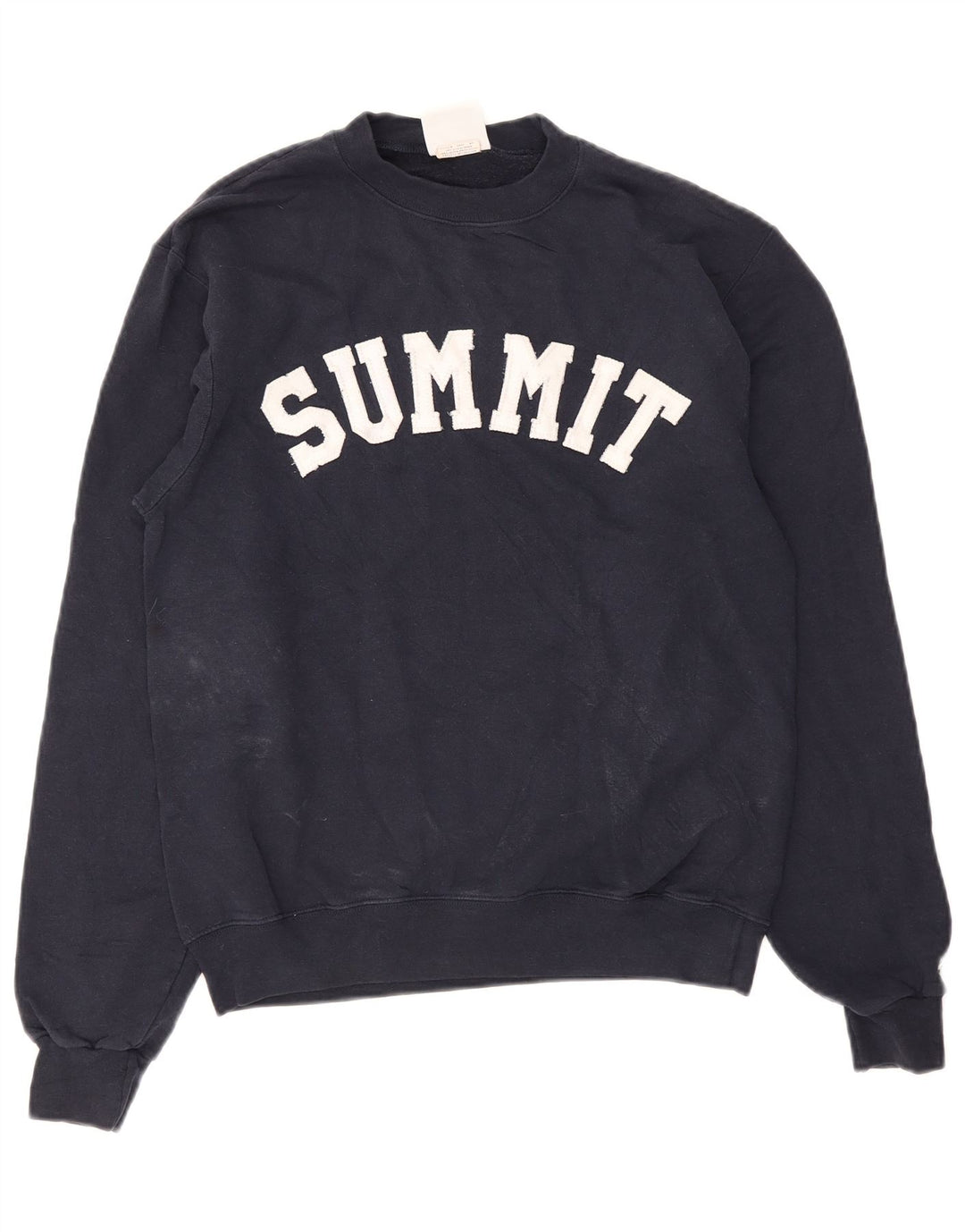 Champion Homme Summit Graphic Sweatshirt Jumper Petit Bleu Marine Coton