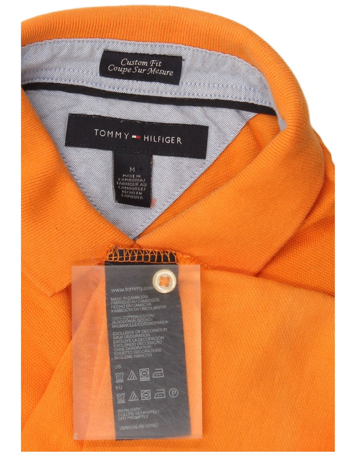 Tommy Hilfiger Polo Custom Fit Homme Coton Orange Moyen