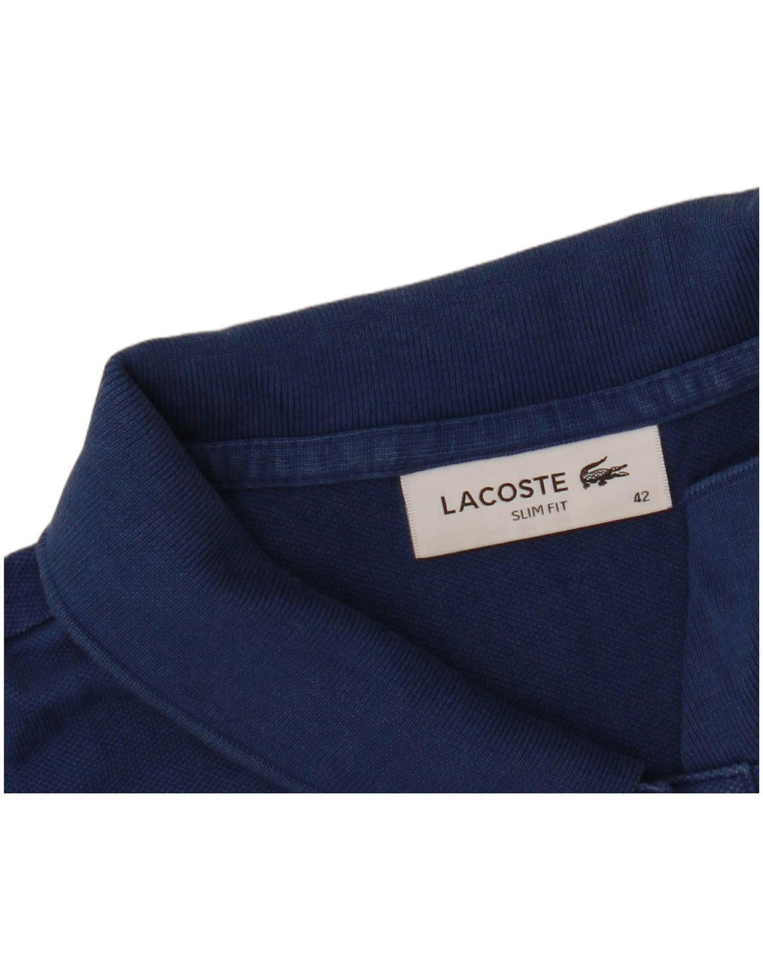 LACOSTE Robe polo coupe slim pour femme Taille 42 Grand Bleu marine