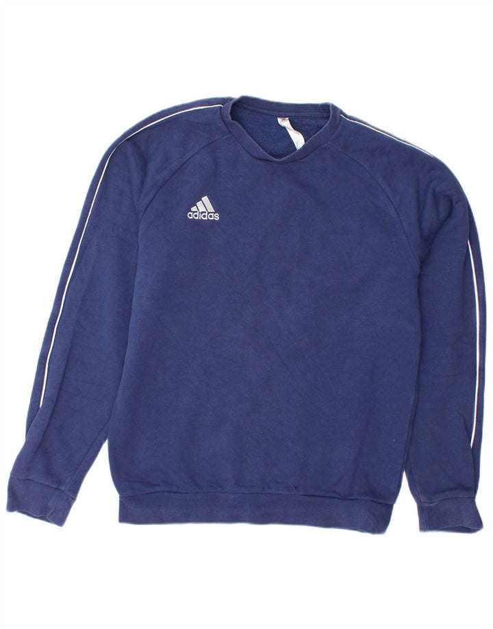 ADIDAS Sweat-shirt pour homme en coton bleu marine Small