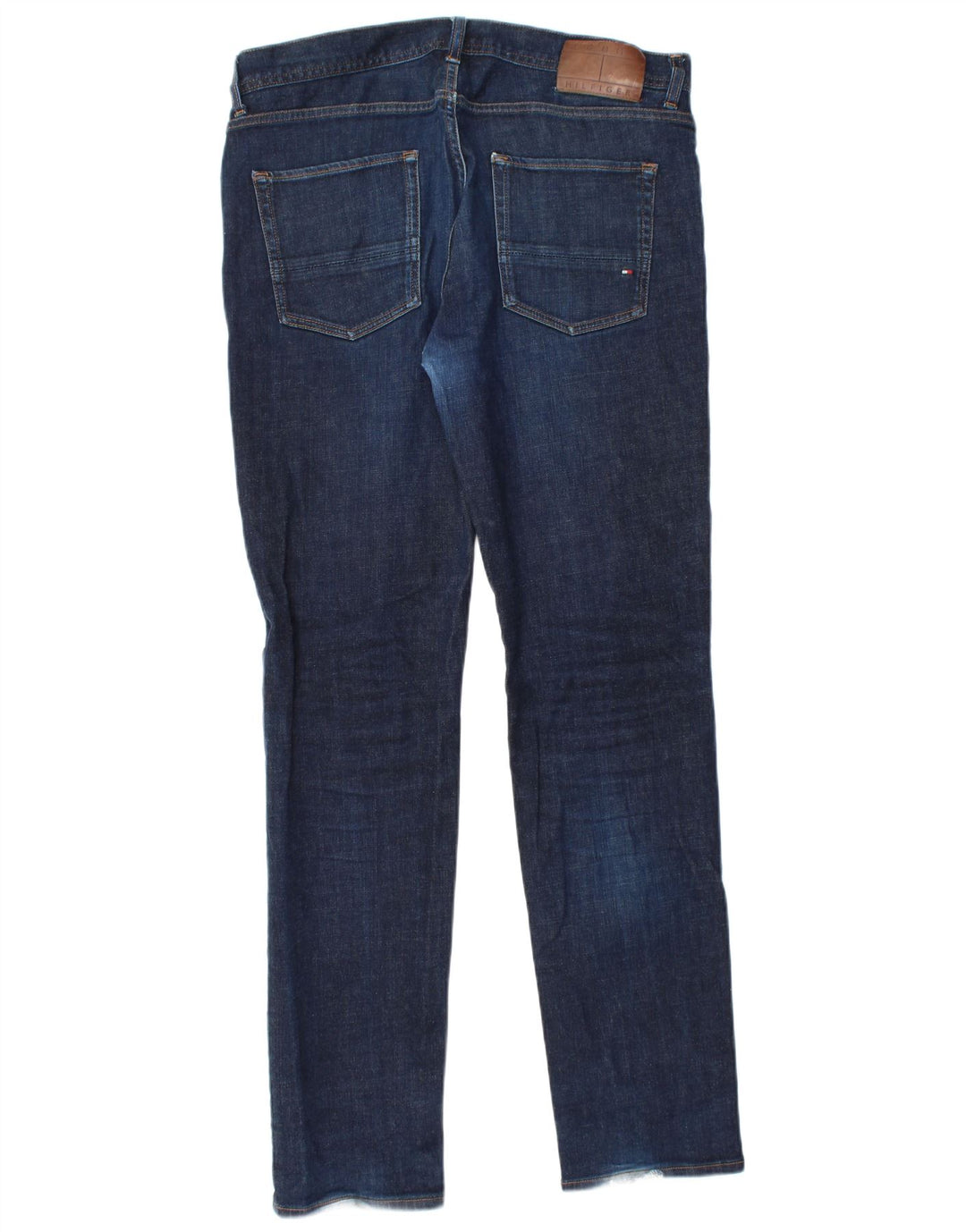 TOMMY HILFIGER Jean Droit Denton Homme W34 L34 Bleu Marine Coton