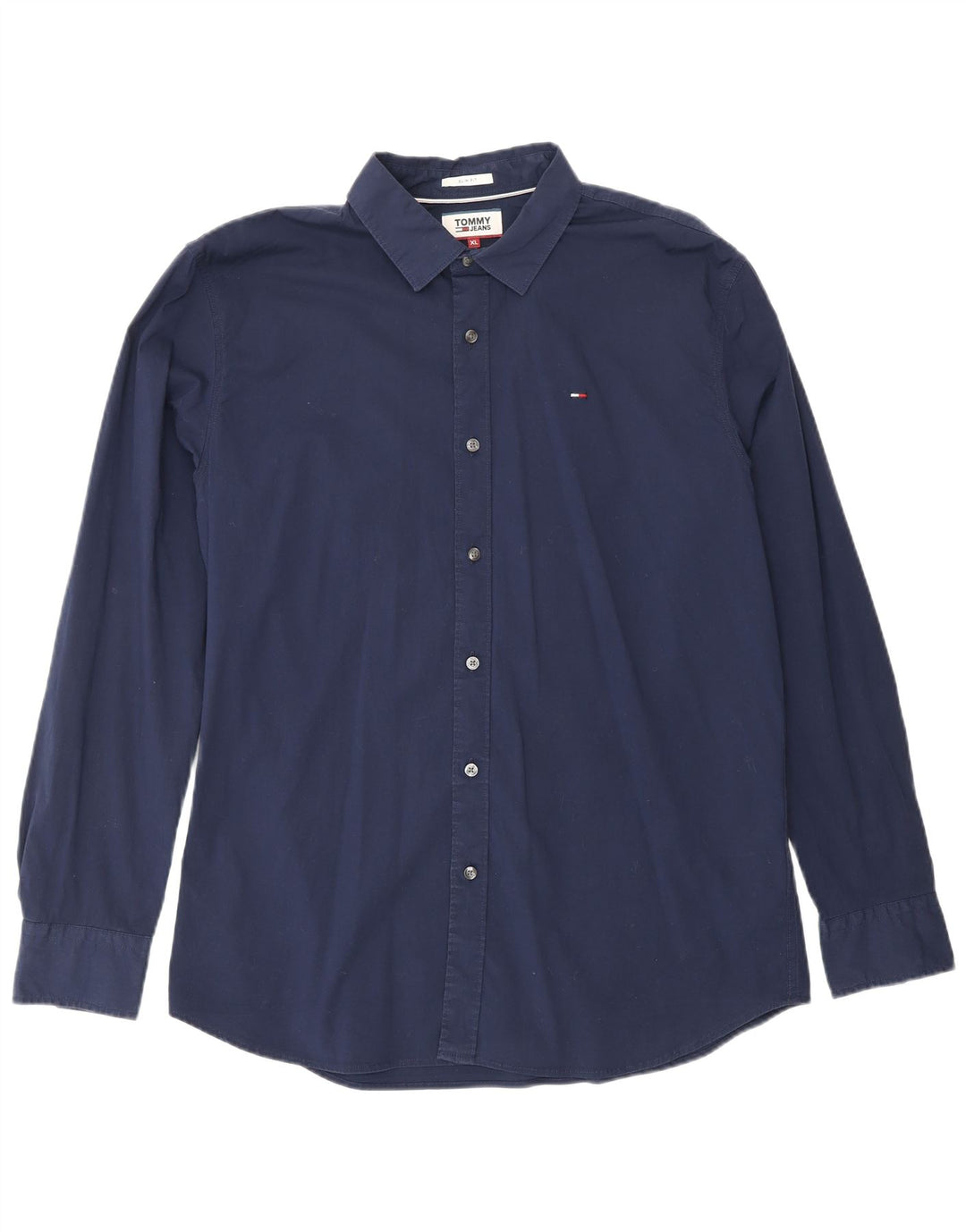 TOMMY HILFIGER Chemise Slim Fit Homme Bleu Marine Coton