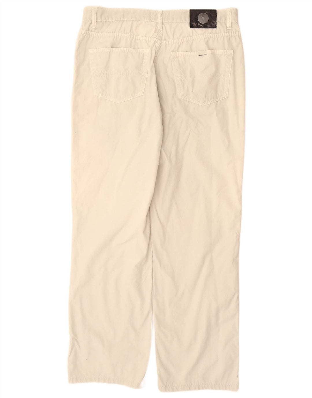 TRUSSARDI Pantalon décontracté droit W35 L30 Blanc Coton Homme
