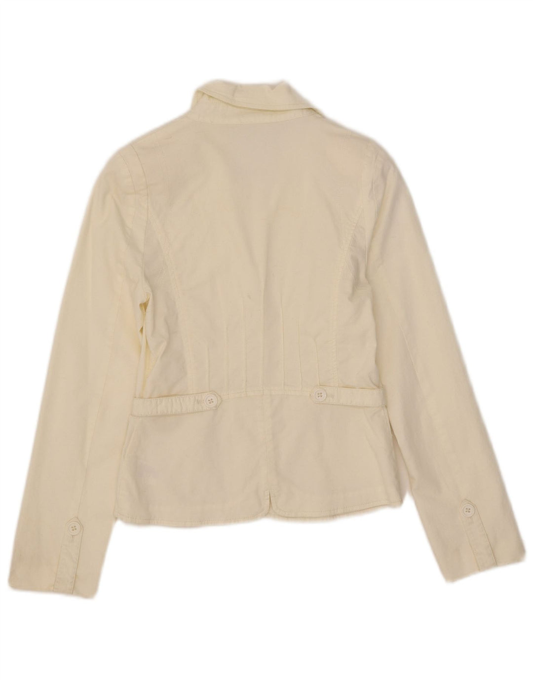 Essential Veste Blazer 3 Boutons Fille 13-14 ans Blanc Cassé Coton