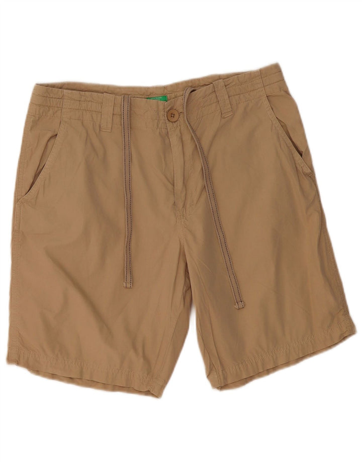 BENETTON Short Chino Homme Moyen W32 Beige Coton