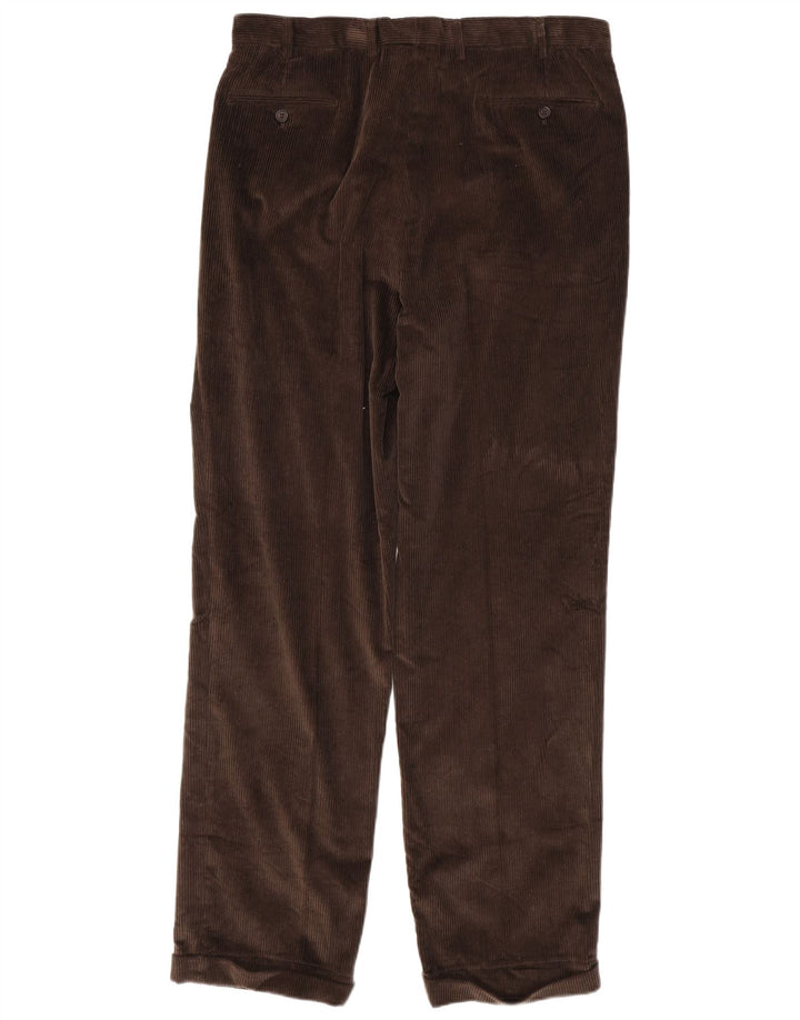 RALPH LAUREN Pantalon en velours côtelé pour homme W36 L34 Coton marron
