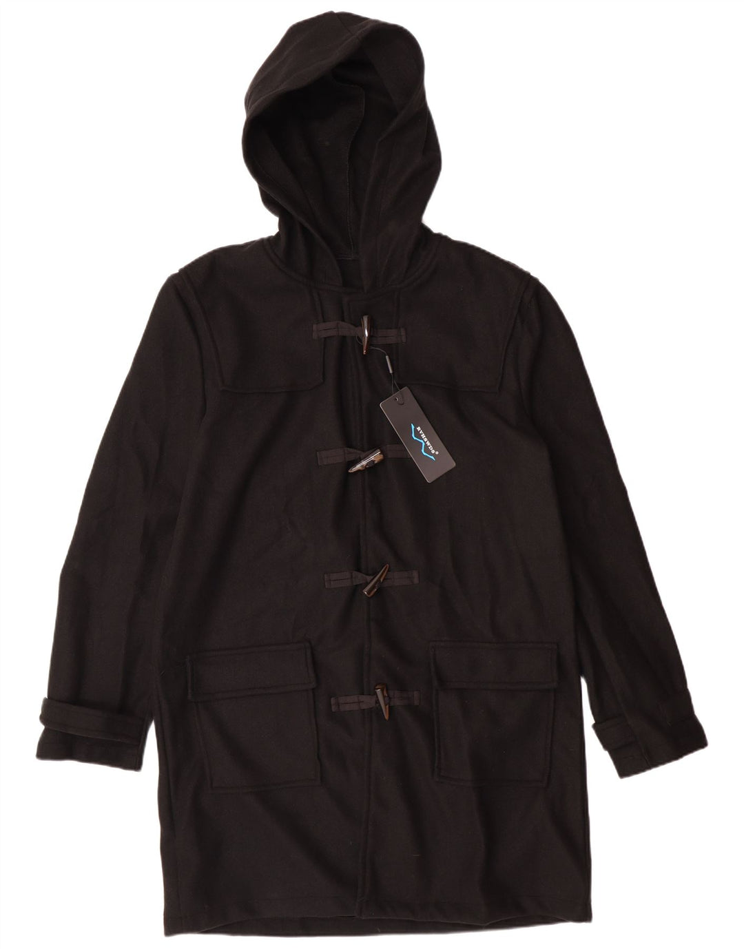 Duffle-coat à capuche pour femme UK 20 2XL Noir