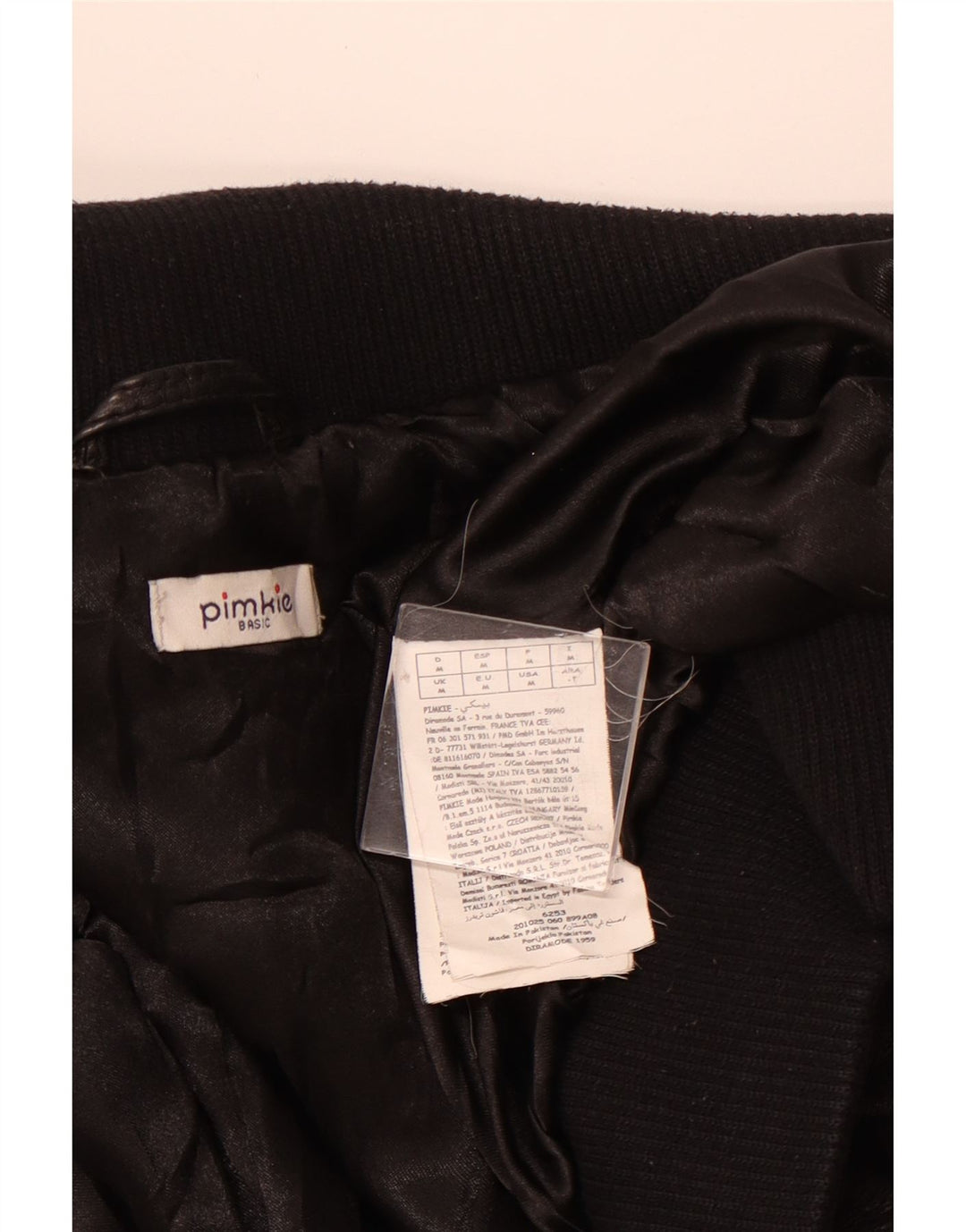 Pimkie Blouson Bomber En Cuir Femme Cuir Noir Moyen