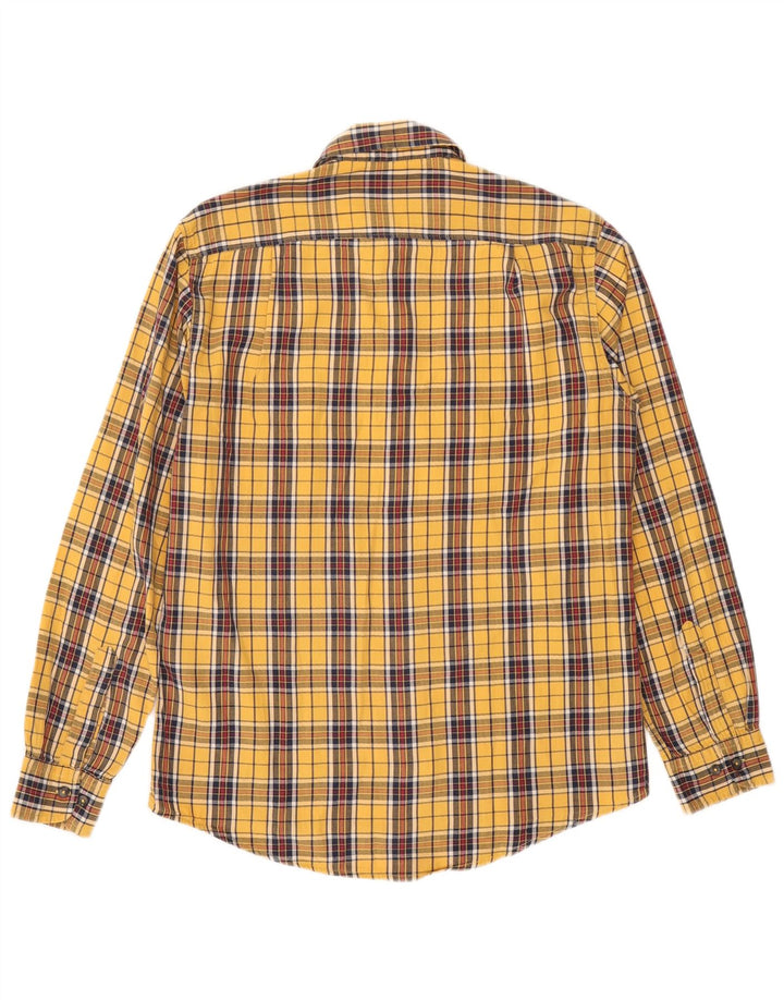 Carrera Chemise Flanelle Homme Carreaux Jaune Moyen Coton