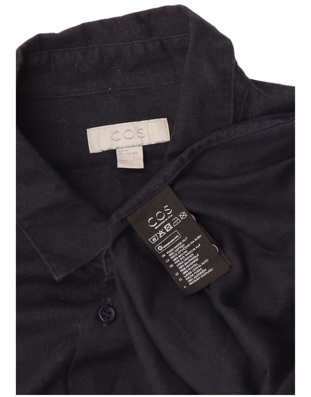 Cos Chemise Homme Bleu Marine Moyen Coton