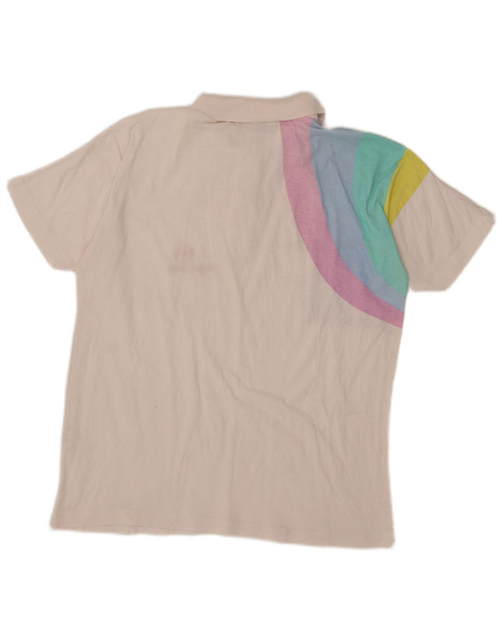 Sergio Tacchini Polo Graphique Homme Coton Blanc Moyen