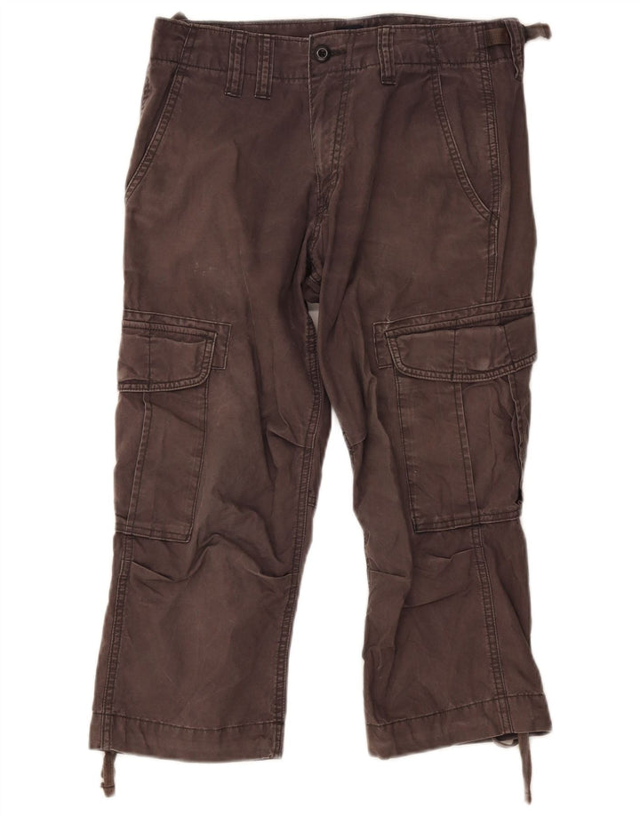 Gap Pantalon Capri Cargo Homme W30 L22 Gris Coton