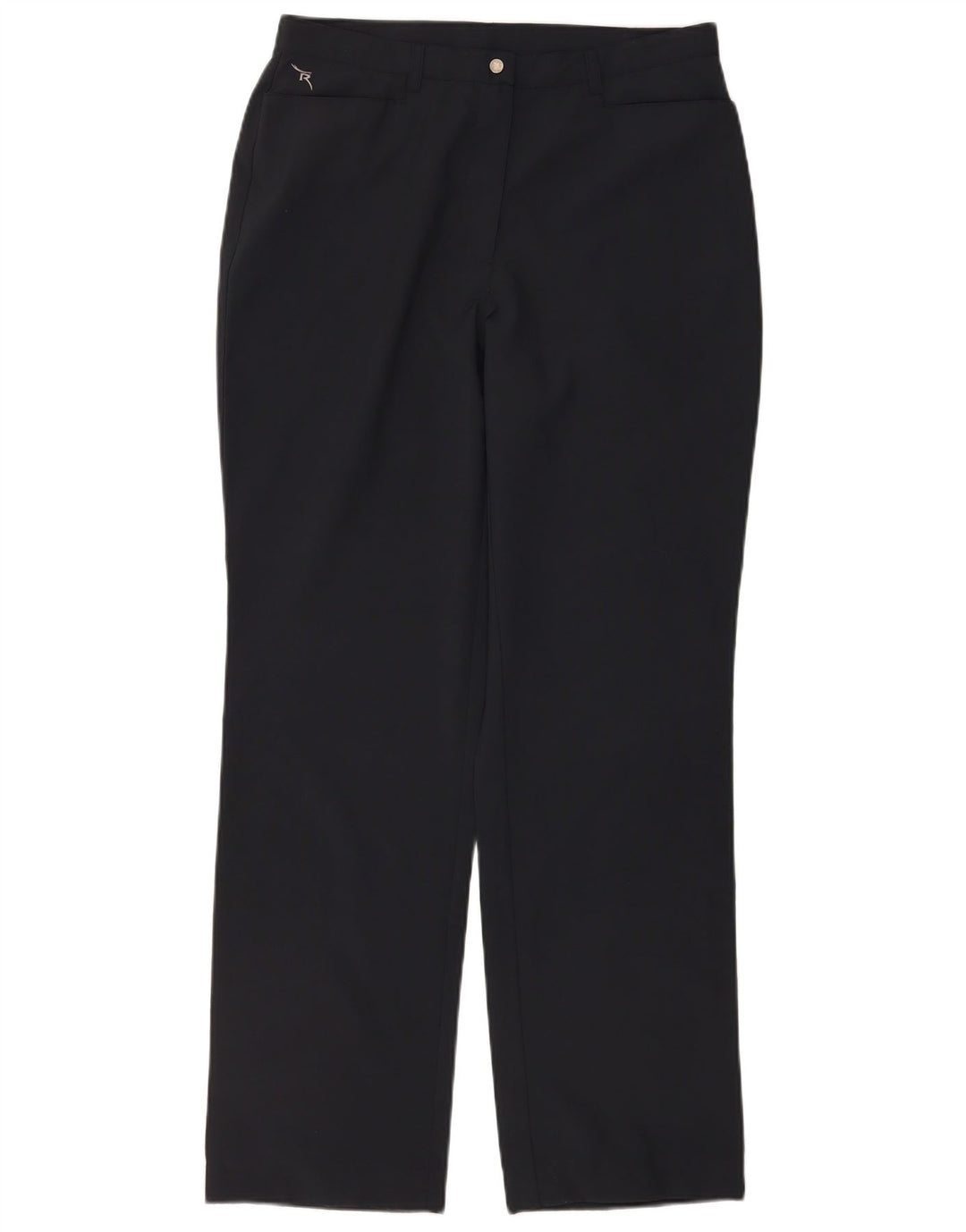 Chervo Pantalon décontracté droit femme W30 L32 Noir Polyester