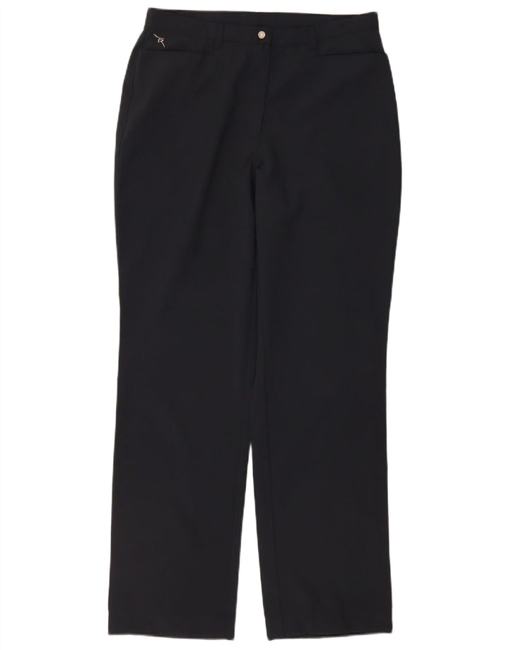 Chervo Pantalon décontracté droit femme W30 L32 Noir Polyester
