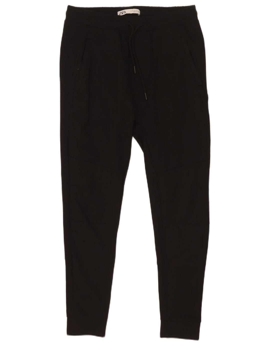 Pantalon De Survêtement Zara Homme Pantalon De Jogging Noir Moyen Polyester