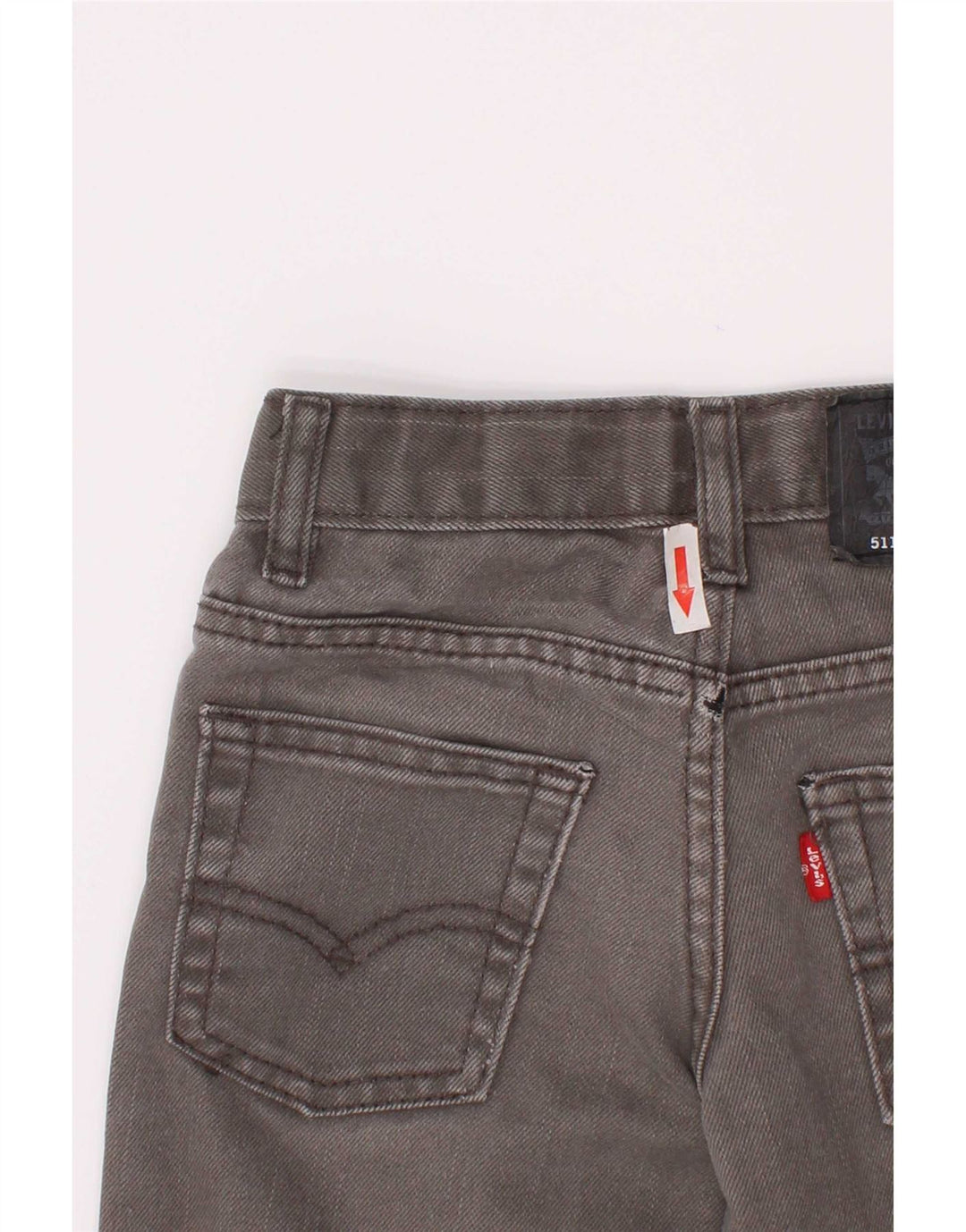 Levi's Garçons 511 Jean Slim Déchiré 4-5 Ans W22 L18 Gris Coton