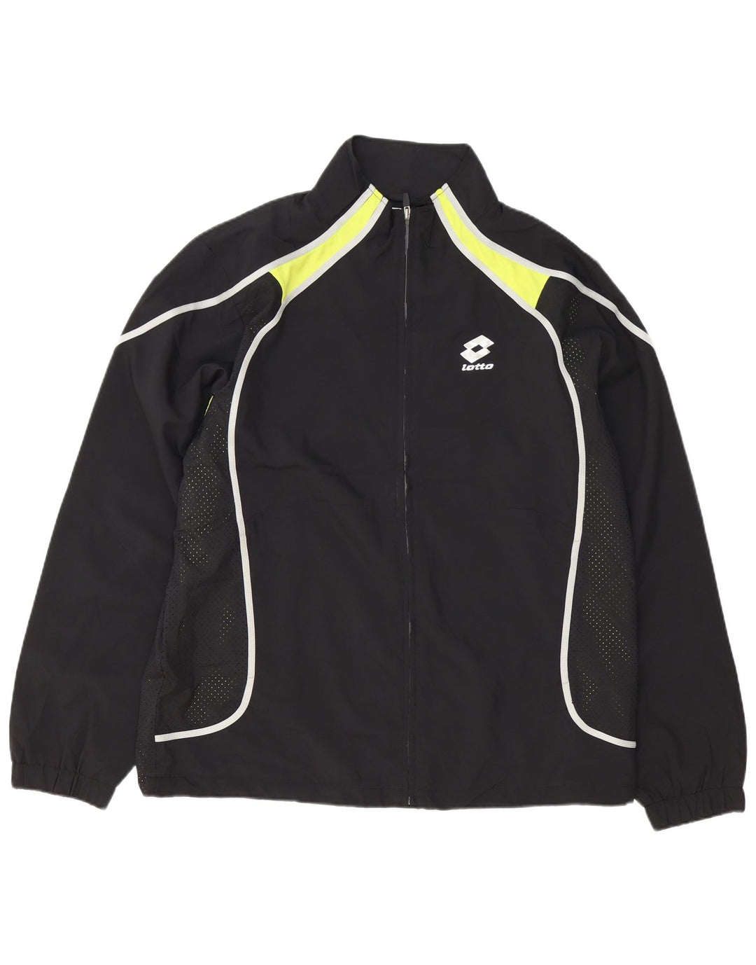 Lotto Veste de survêtement pour homme UK 44/46 2XL Noir Colourblock Polyester