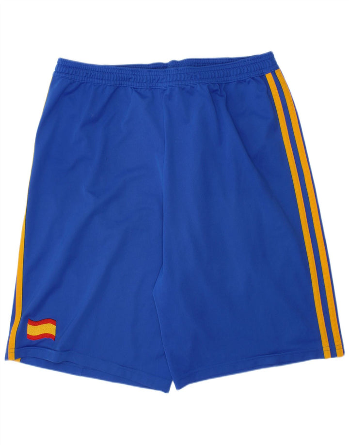 ADIDAS Boys Sport Shorts 15-16 Years  Blue Polyester